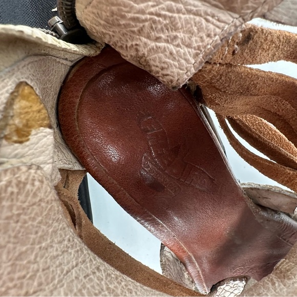 Freebird by Steven Nest Leather Strappy Boots Sandals Western Boho 7 - Picture 3 of 9